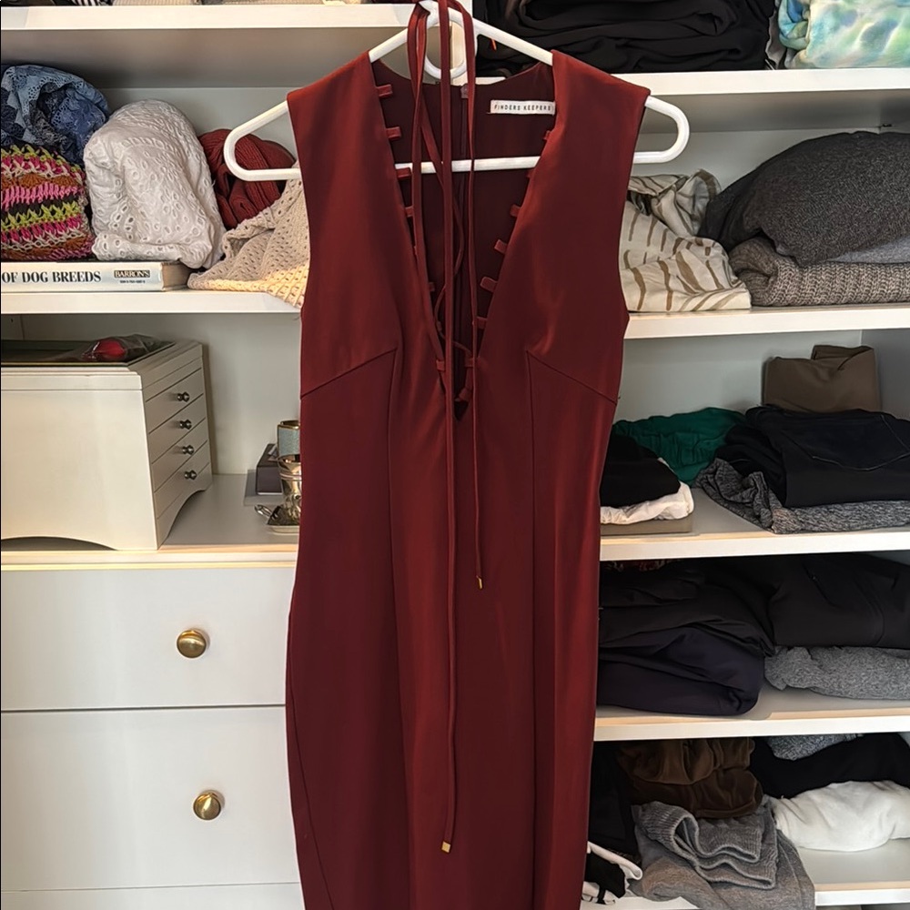 Finders keepers Deep Red Backless Dress